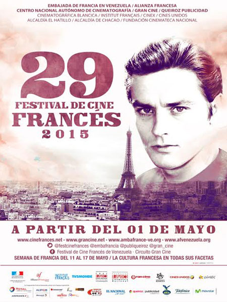 El 30 de abril comienza la 29º edición del Festival de Cine Francés 2015