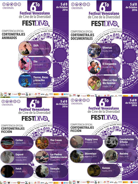6ta edición del Festival Venezolano de Cine de la Diversidad-FESTDIVQ