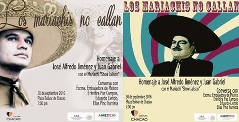 Homenaje a Juan Gabriel y a Jos� Alfredo Jim�nez en la Plaza Bol�var de Chacao