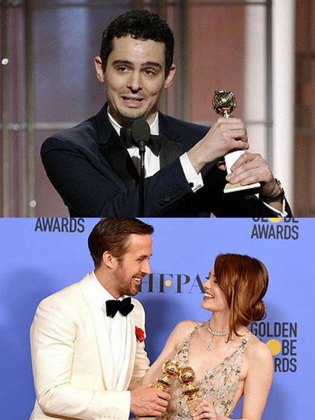 Apabullante triunfo de r�cord para �La La Land� y marginaci�n hispana en los Globos de Oro