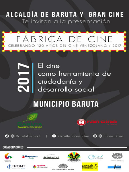 Gran Cine y la Alcalda de Baruta llevarn a cabo Fbrica de Cine en seis comunidades