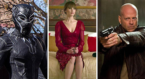 Taquilla USA: Jennifer Lawrence y Bruce Willis no fueron capaces de arrebatar el liderazgo a �Black Panther�