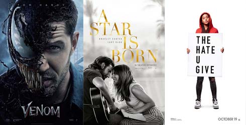 ESTRENOS EN USA: Venom llega y una estrella nace