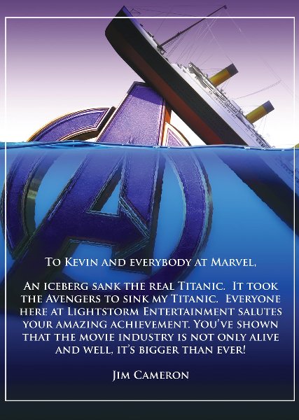 �Los Avengers hundieron mi Titanic�: James Cameron felicita a Marvel por superarlo
