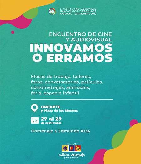 La familia cinematogr�fica nacional se reunir� en Caracas bajo la consigna 'Innovamos o erramos'