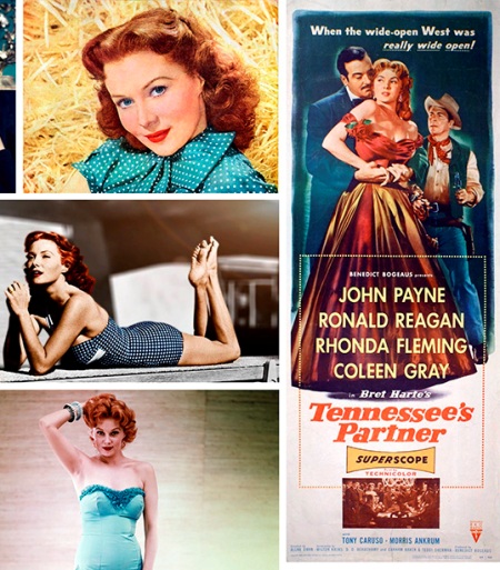 Adi�s a Rhonda Fleming, la pelirroja �reina del Technicolor�