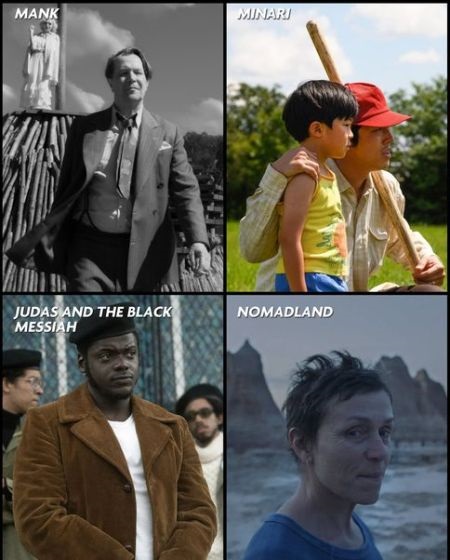 Nominaciones de los Premios Oscar 2021: 'Mank' lidera, 'Nomadland' sigue favorita
