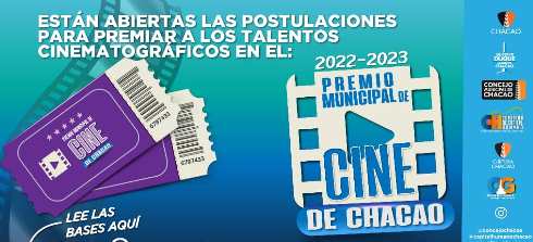 Abierto el proceso de postulaci�n al Premio Municipal de Cine de Chacao 2022-2023