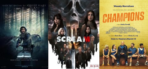 ESTRENOS EN USA: Ghostface de nuevo, Adam Driver lucha contra dinosaurios y Woody Harrelson entrena �especiales�