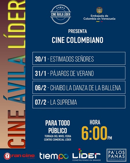 4 pel�culas colombianas se ver�n en Cine �vila L�der