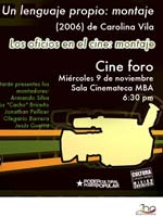 Cine Foro: �El montaje�, en la Cinemateca Nacional
