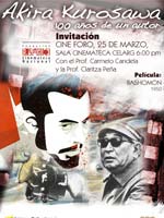 Cine Foro sobre Akira Kurosawa en el Celarg