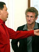 Culminó gira de Sean Penn y Hugo Chávez